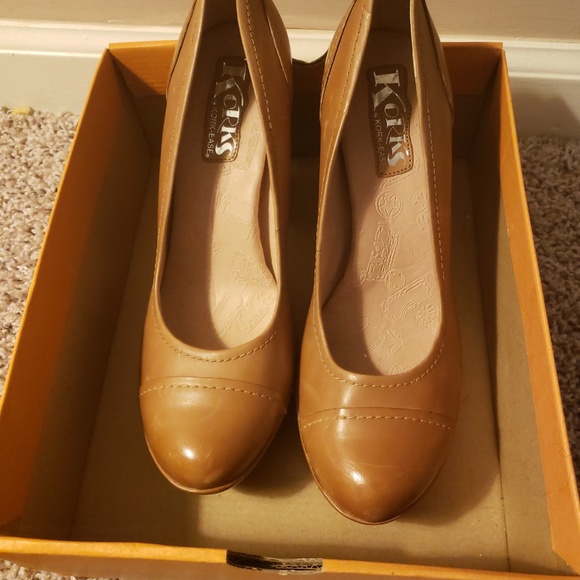 Korks Blaire Platform Heel Tan Size 9 - Picture 3 of 7